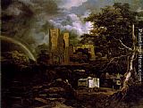 Jacob Van Ruisdael Famous Paintings - The Jewish Cemetery